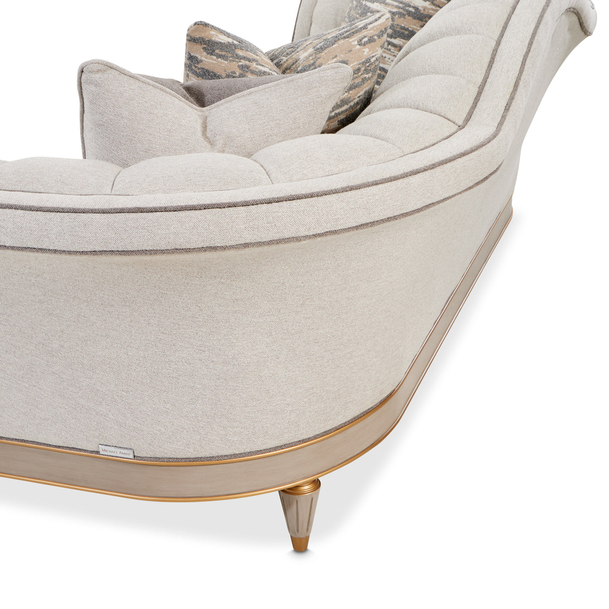 St. Charles Dove Gray Sofa from Michael Amini - Luna Furniture