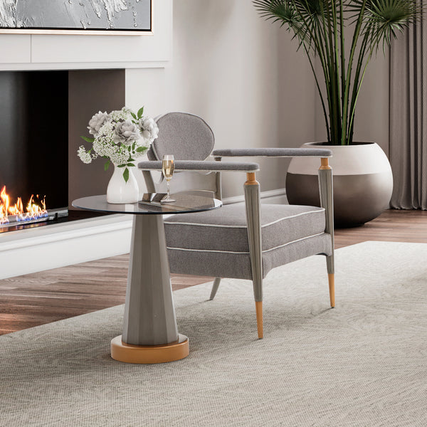 St. Charles Dove Gray Accent Chair