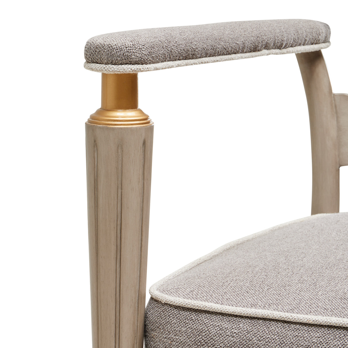 St. Charles Dove Gray Accent Chair from Michael Amini - Luna Furniture