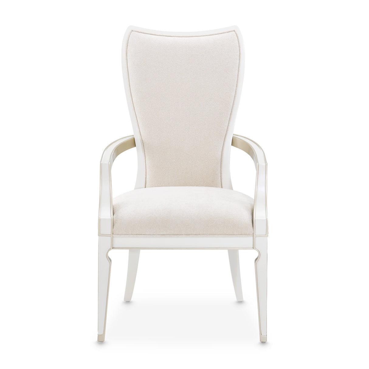 La Marisia Creamy Pearl Dining Arm Chair from Michael Amini - Luna Furniture