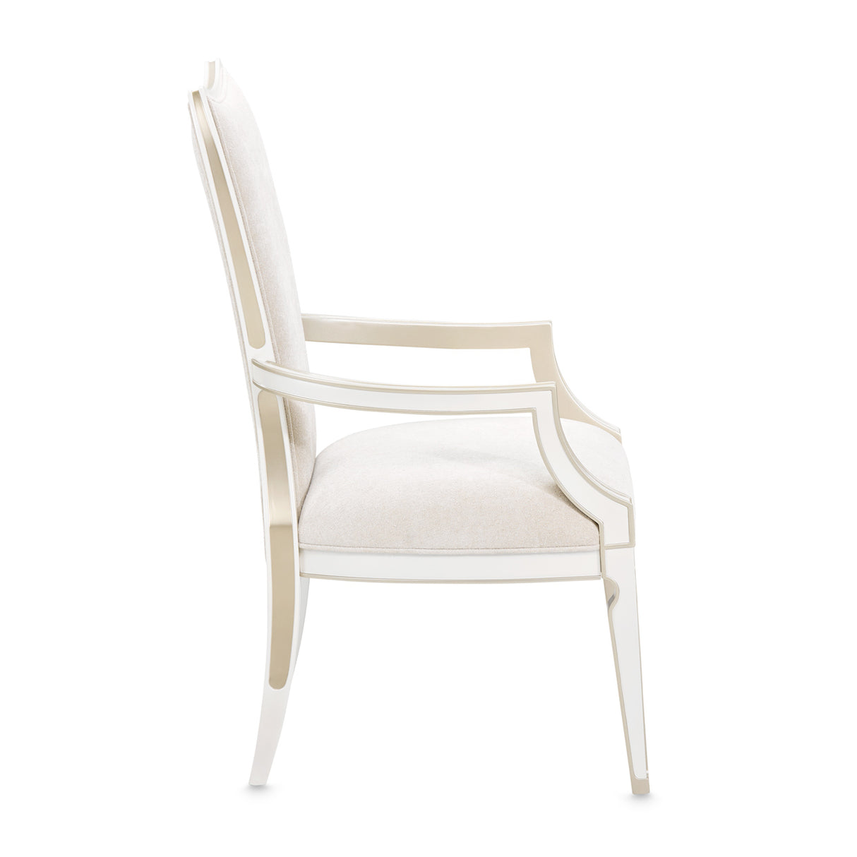 La Marisia Creamy Pearl Dining Arm Chair from Michael Amini - Luna Furniture