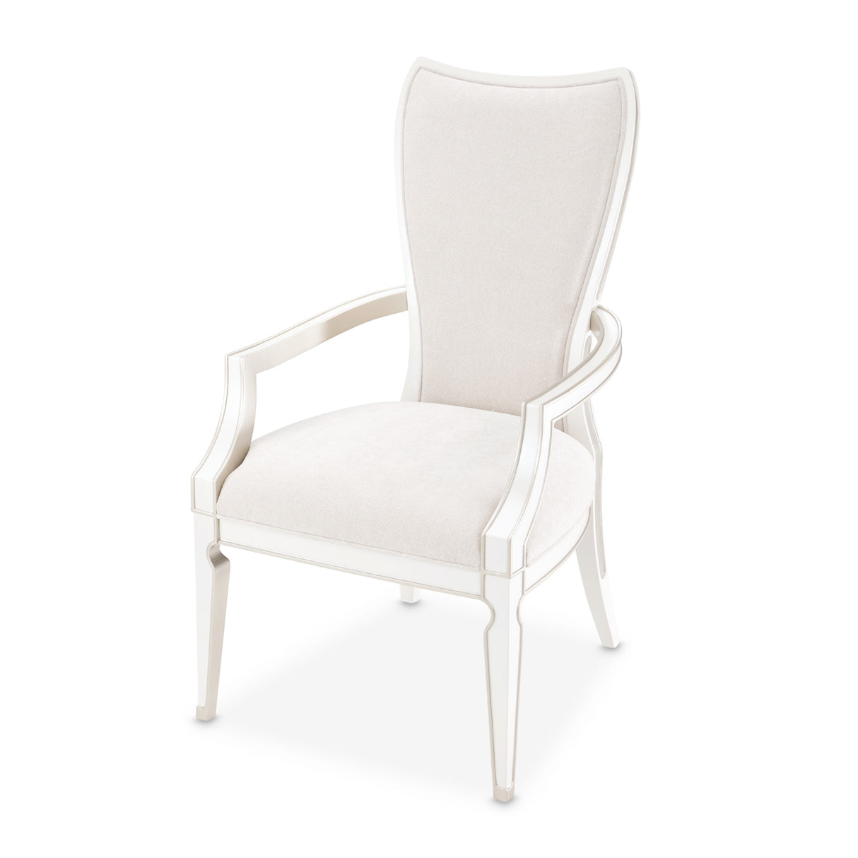 La Marisia Creamy Pearl Dining Arm Chair from Michael Amini - Luna Furniture