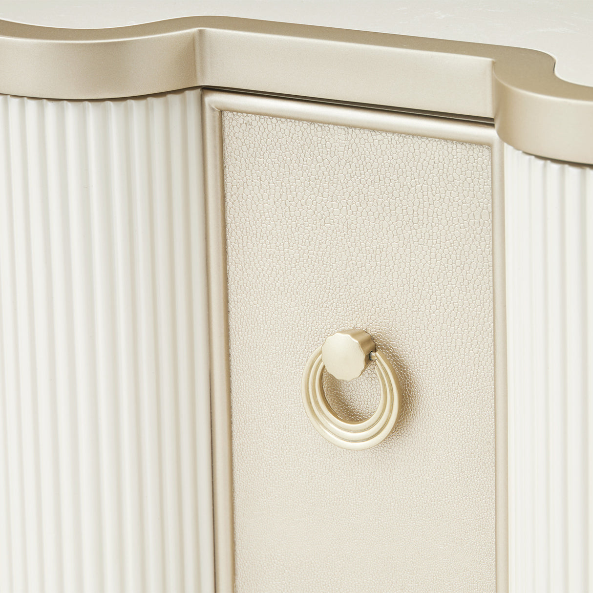 La Marisia Creamy Pearl Nightstand from Michael Amini - Luna Furniture