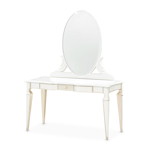 La Marisia Creamy Pearl Vanity With Mirror