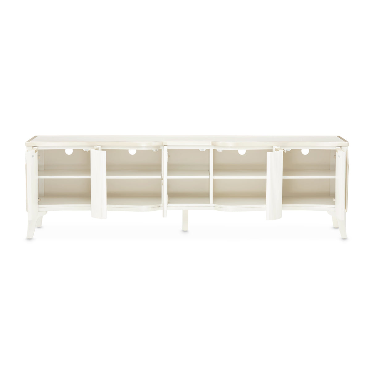 La Marisia Creamy Pearl Media Cabinet from Michael Amini - Luna Furniture