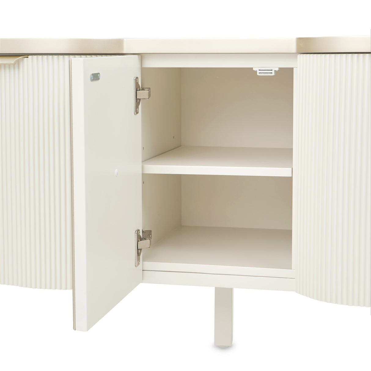 La Marisia Creamy Pearl Media Cabinet from Michael Amini - Luna Furniture
