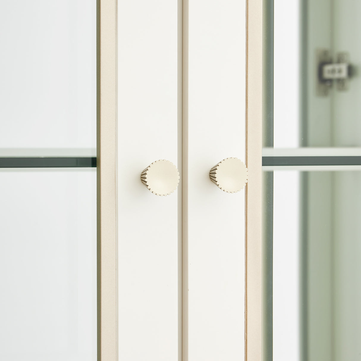 La Marisia Creamy Pearl Display Cabinet from Michael Amini - Luna Furniture