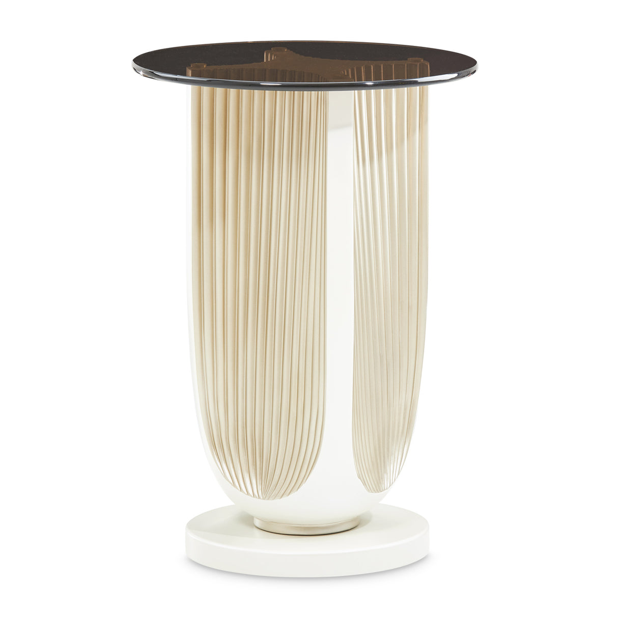 La Marisia Creamy Pearl Chairside Table from Michael Amini - Luna Furniture