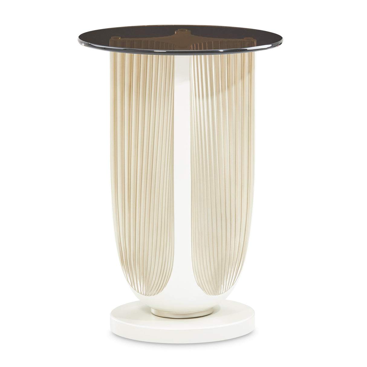 La Marisia Creamy Pearl Chairside Table from Michael Amini - Luna Furniture