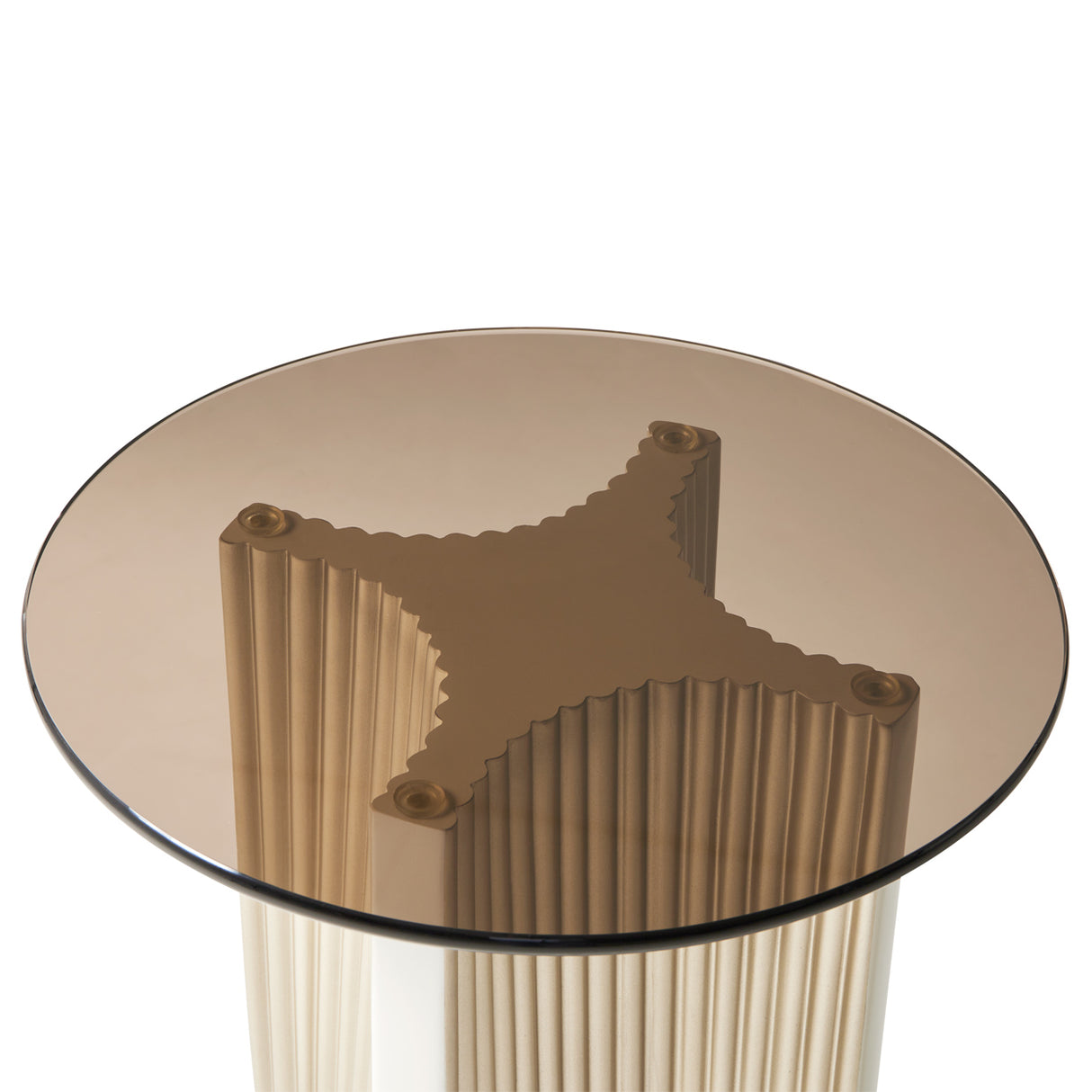 La Marisia Creamy Pearl Chairside Table from Michael Amini - Luna Furniture