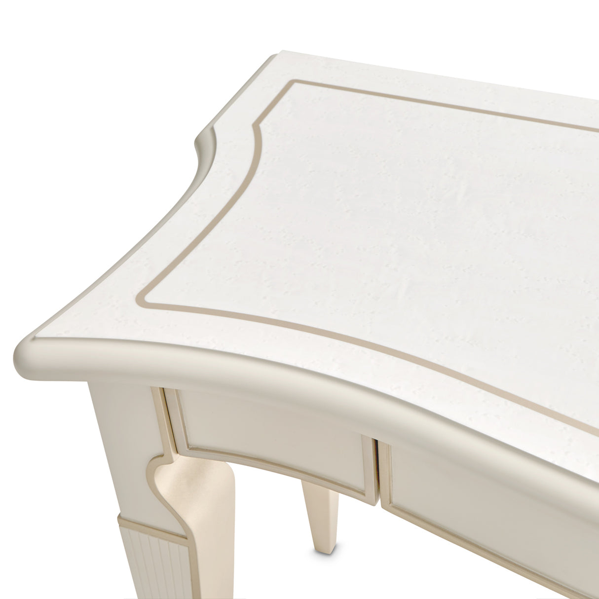 La Marisia Creamy Pearl Console Table from Michael Amini - Luna Furniture