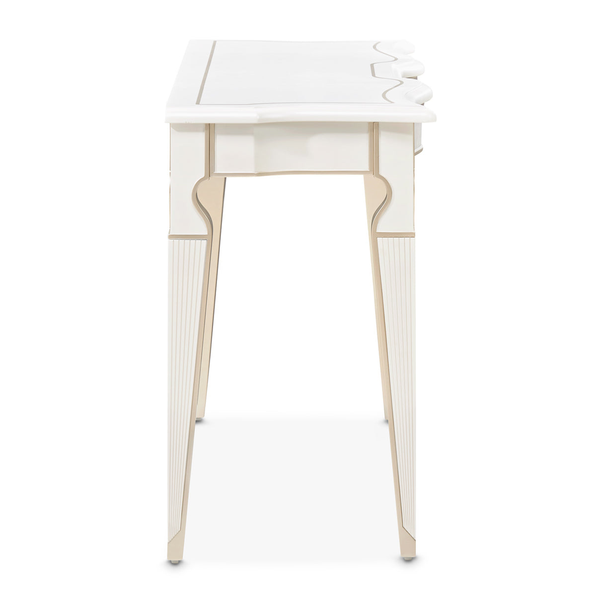 La Marisia Creamy Pearl Console Table from Michael Amini - Luna Furniture