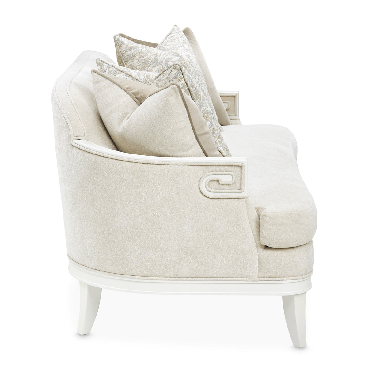 La Marisia Light Champagne Loveseat from Michael Amini - Luna Furniture