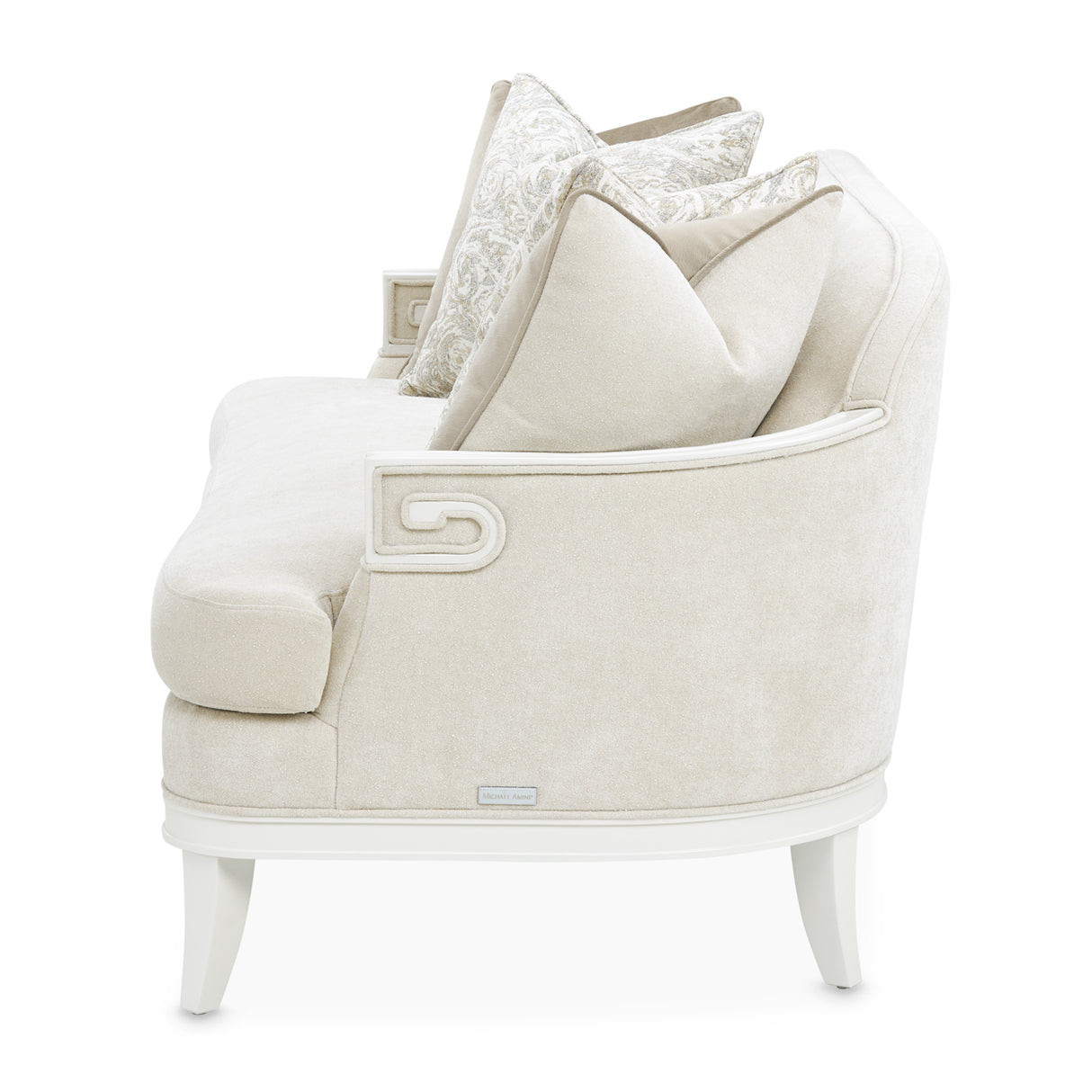 La Marisia Light Champagne Loveseat from Michael Amini - Luna Furniture