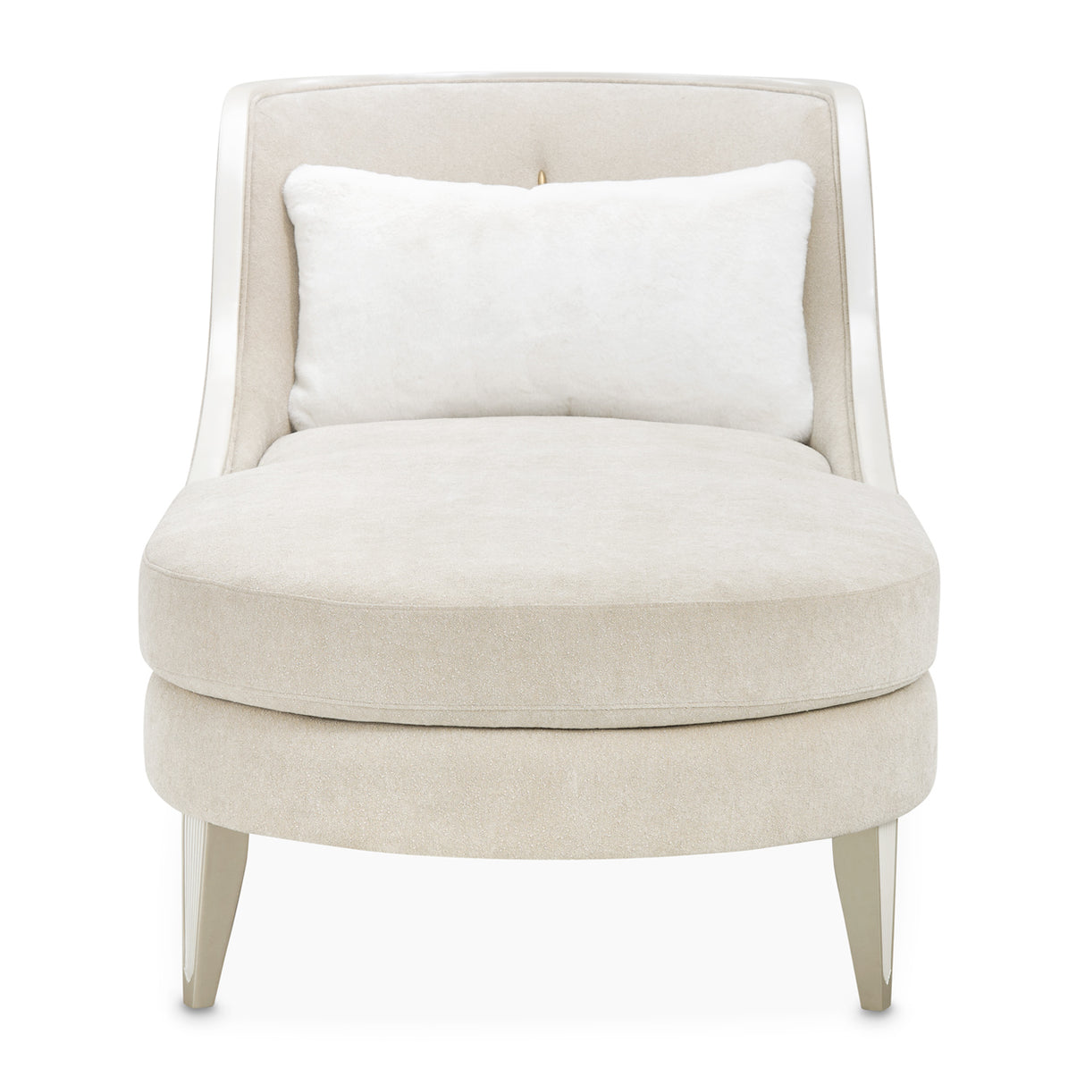 La Marisia Light Champagne Chaise from Michael Amini - Luna Furniture