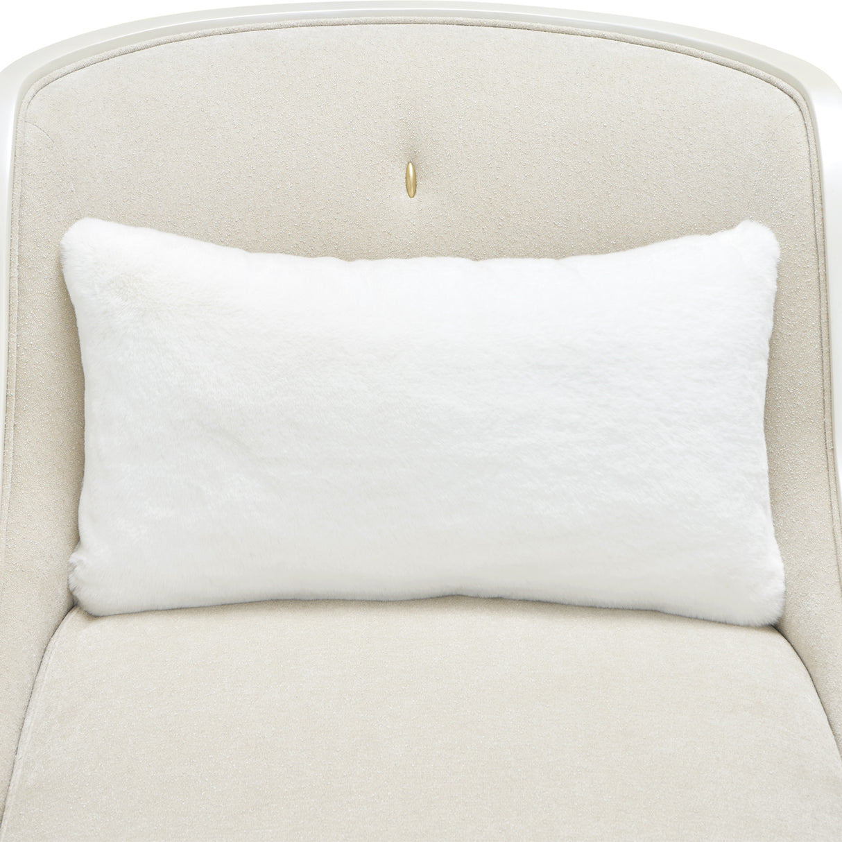 La Marisia Light Champagne Chaise from Michael Amini - Luna Furniture