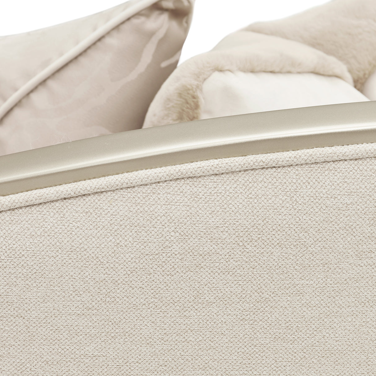 Camellia Field Caramel 3-piece Sofa - Cornsilk/champagne from Michael Amini - Luna Furniture