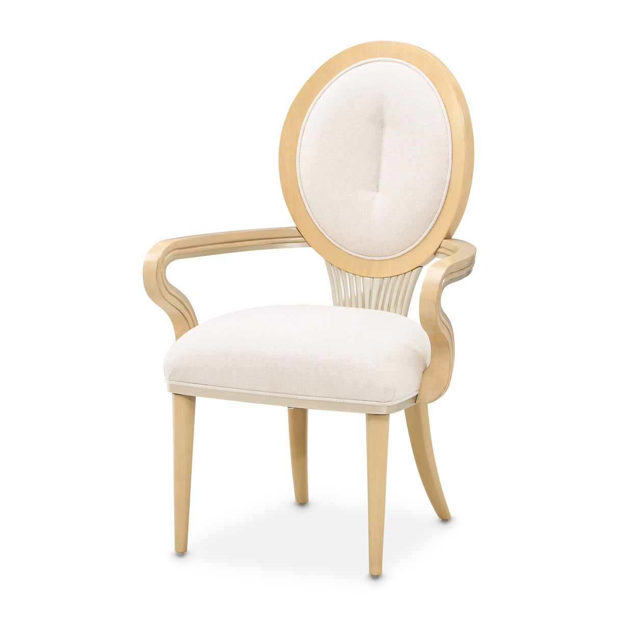 Camellia Field Caramel Dining Arm Chair from Michael Amini - Luna Furniture