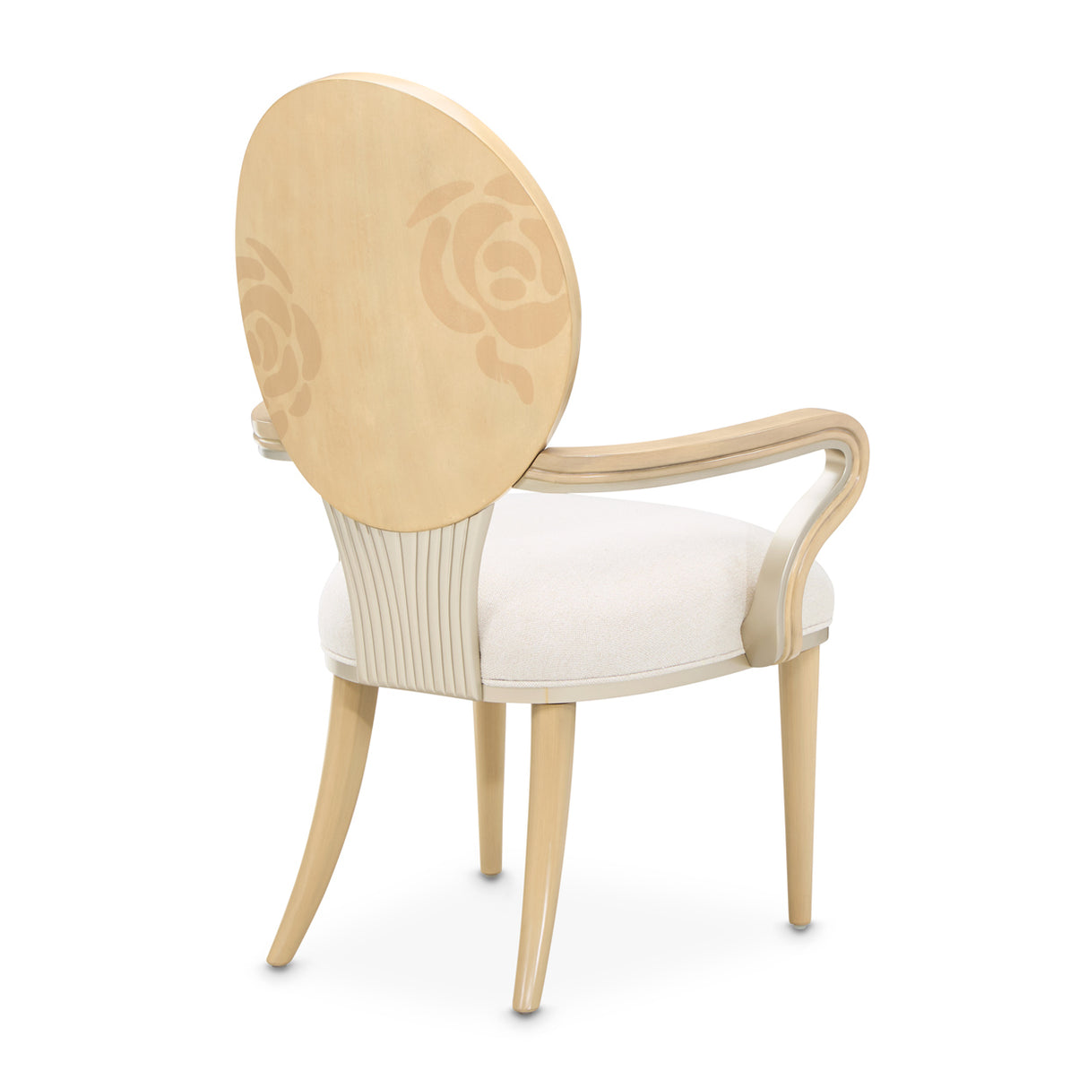 Camellia Field Caramel Dining Arm Chair from Michael Amini - Luna Furniture