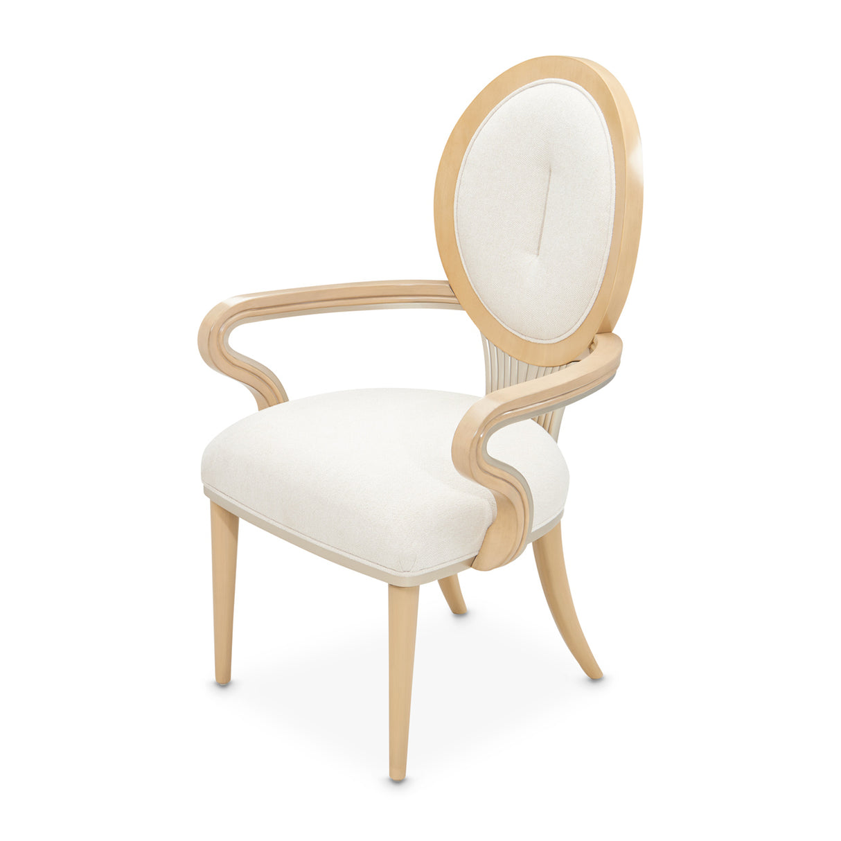 Camellia Field Caramel Dining Arm Chair from Michael Amini - Luna Furniture