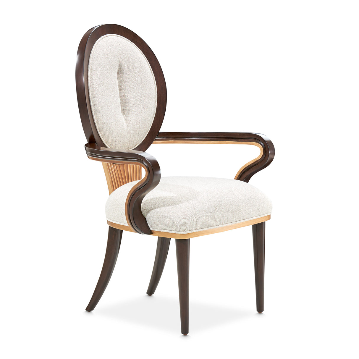 Camellia Field Pecan Warm Pecan Camellia Field Arm Chair Warm Pecan from Michael Amini - Luna Furniture