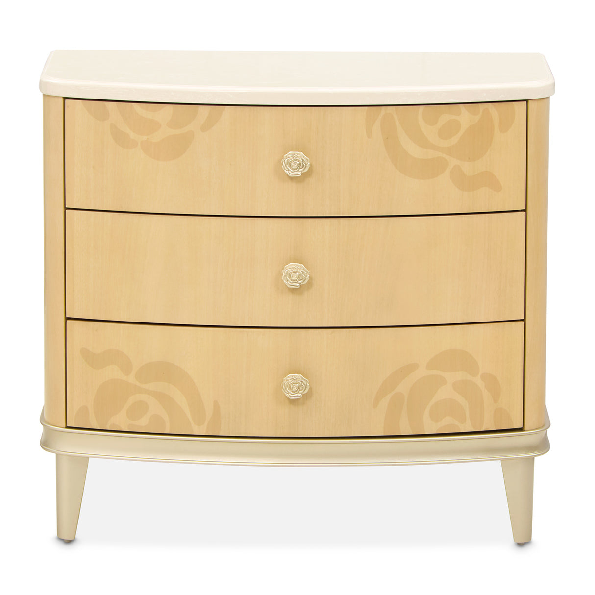 Camellia Field Caramel Camellia Field Nightstand Caramel from Michael Amini - Luna Furniture