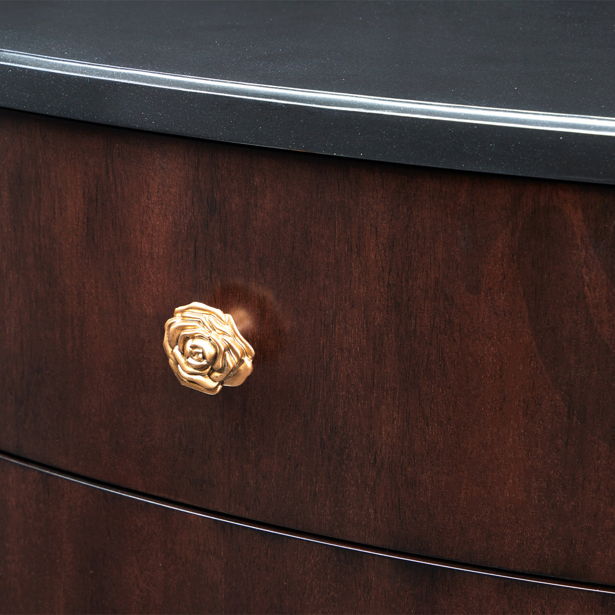 Camellia Field Pecan Warm Pecan Camellia Field Nightstand Warm Pecan from Michael Amini - Luna Furniture