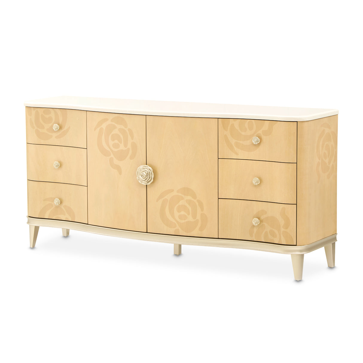Camellia Field Caramel Dresser from Michael Amini - Luna Furniture