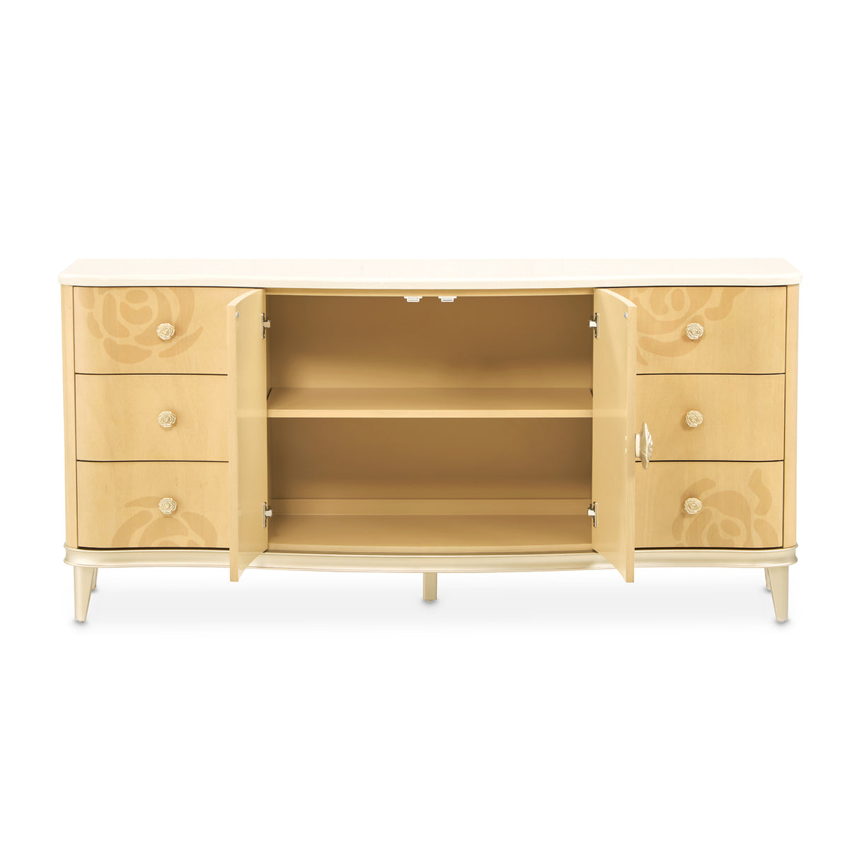 Camellia Field Caramel Dresser from Michael Amini - Luna Furniture