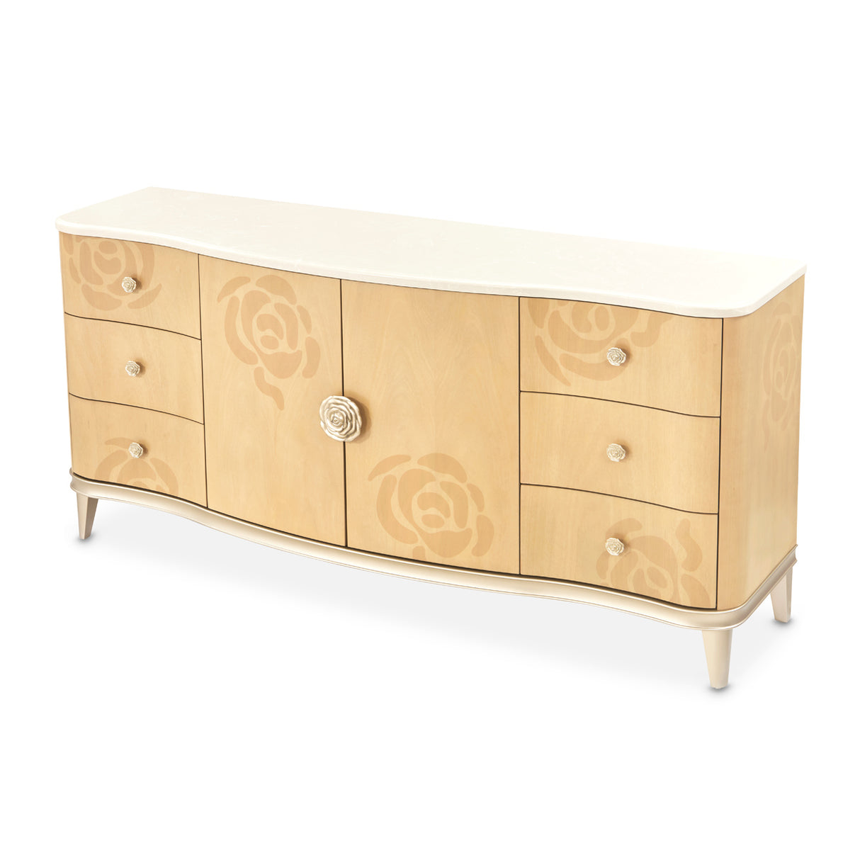 Camellia Field Caramel Dresser from Michael Amini - Luna Furniture