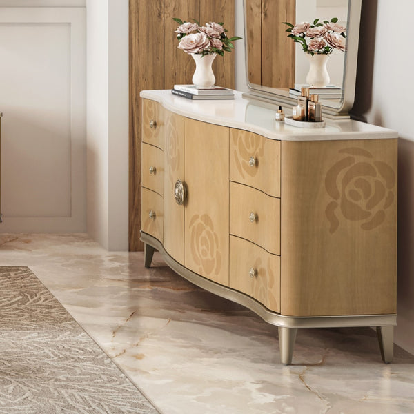Camellia Field Caramel Dresser