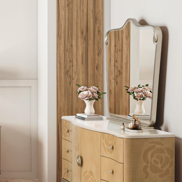 Camellia Field Caramel Dresser Mirror