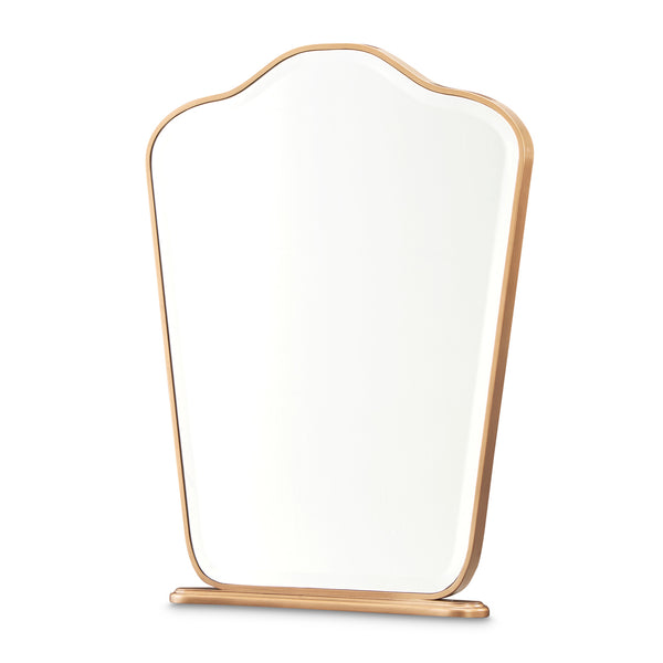 Camellia Field Pecan Warm Pecan Vanity Mirror