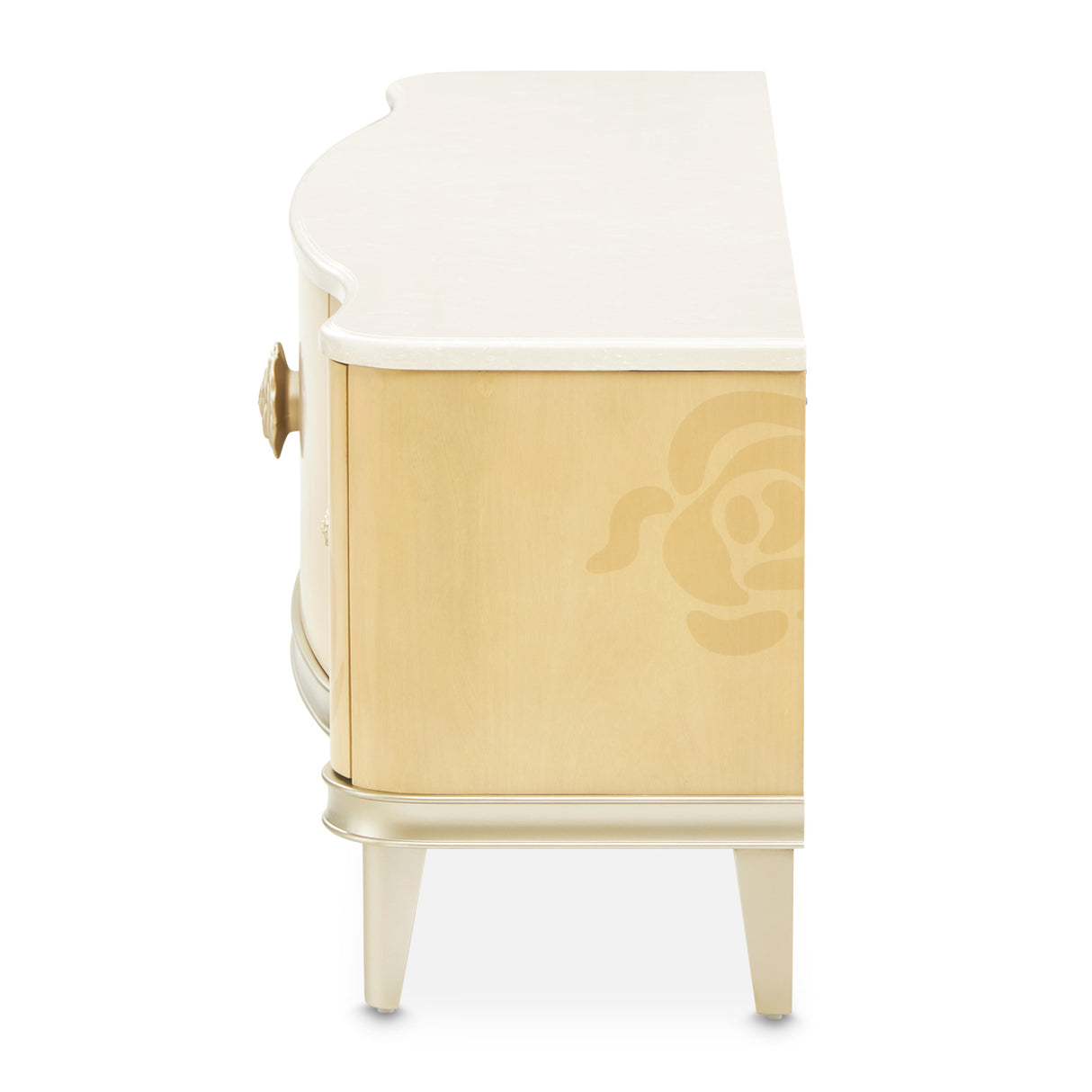Camellia Field Caramel Media Cabinet from Michael Amini - Luna Furniture