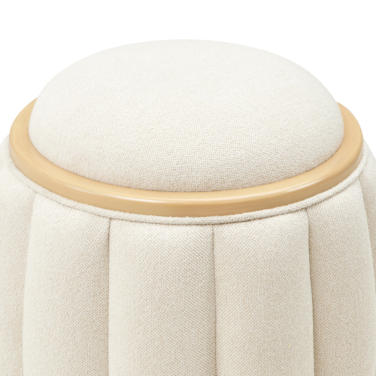 Camellia Field Caramel Round Accent Bench from Michael Amini - Luna Furniture