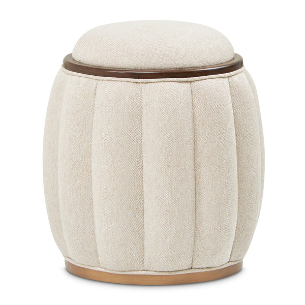 Camellia Field Pecan Warm Pecan Camellia Field Round Bench Warm Pecan