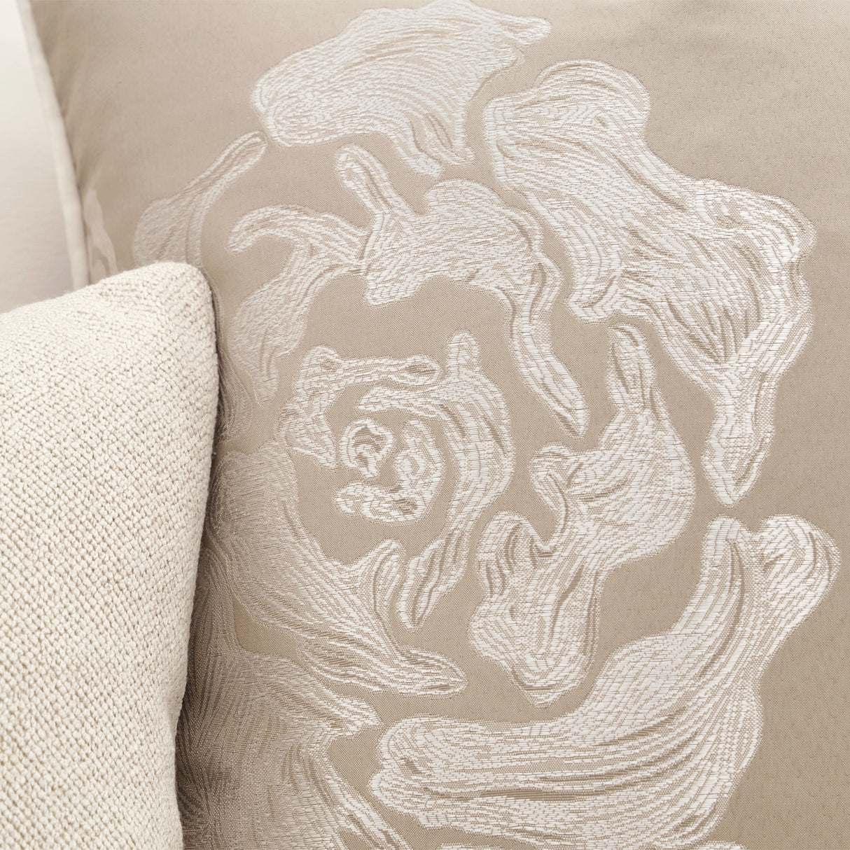 Camellia Field Caramel Asymmetrical Sofa from Michael Amini - Luna Furniture