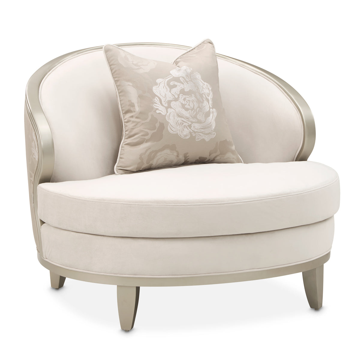 Camellia Field Caramel Camellia Field Matching Chair Cornsilk Caramel from Michael Amini - Luna Furniture