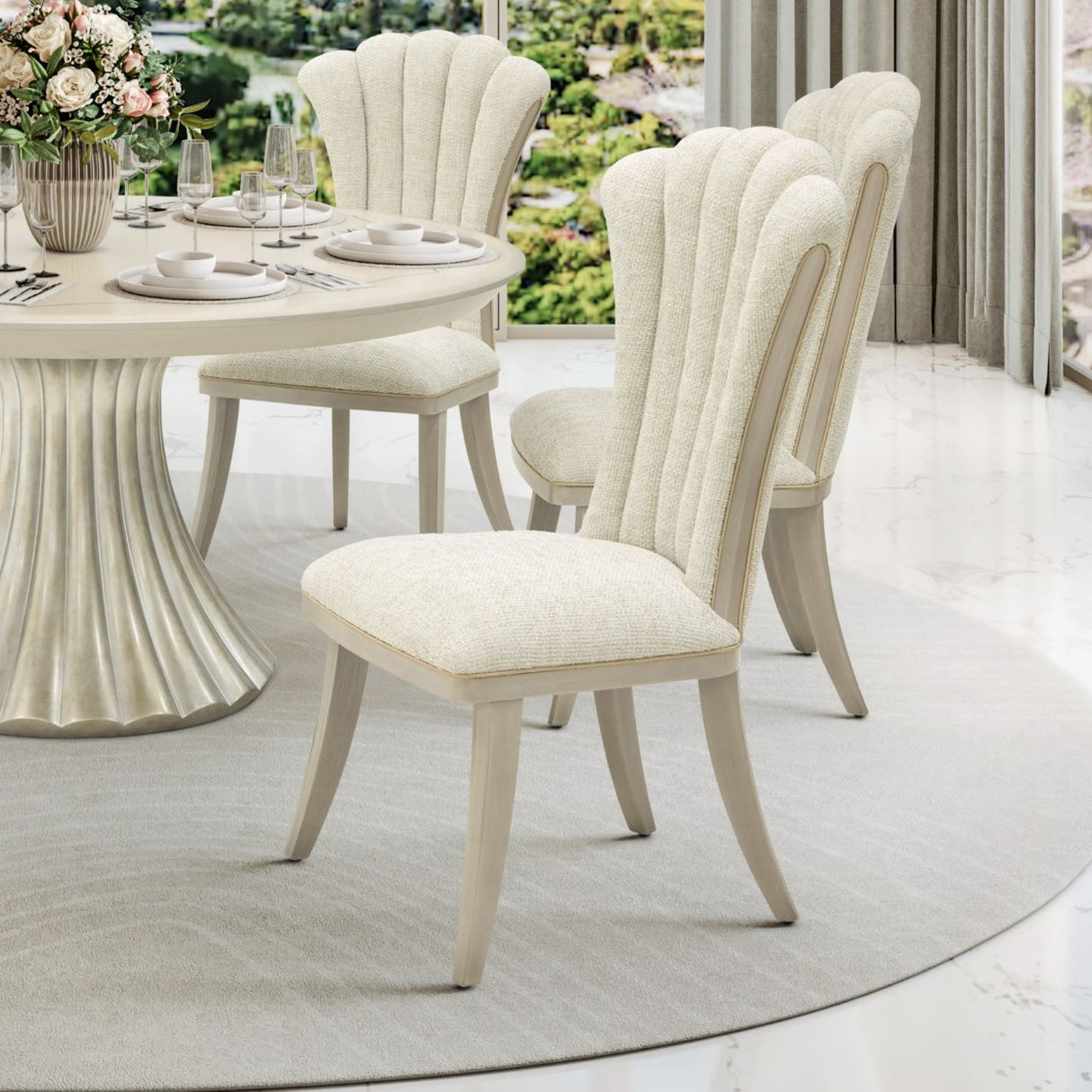 Fantosini Silver Mist Dining Side Chair from Michael Amini - Luna Furniture
