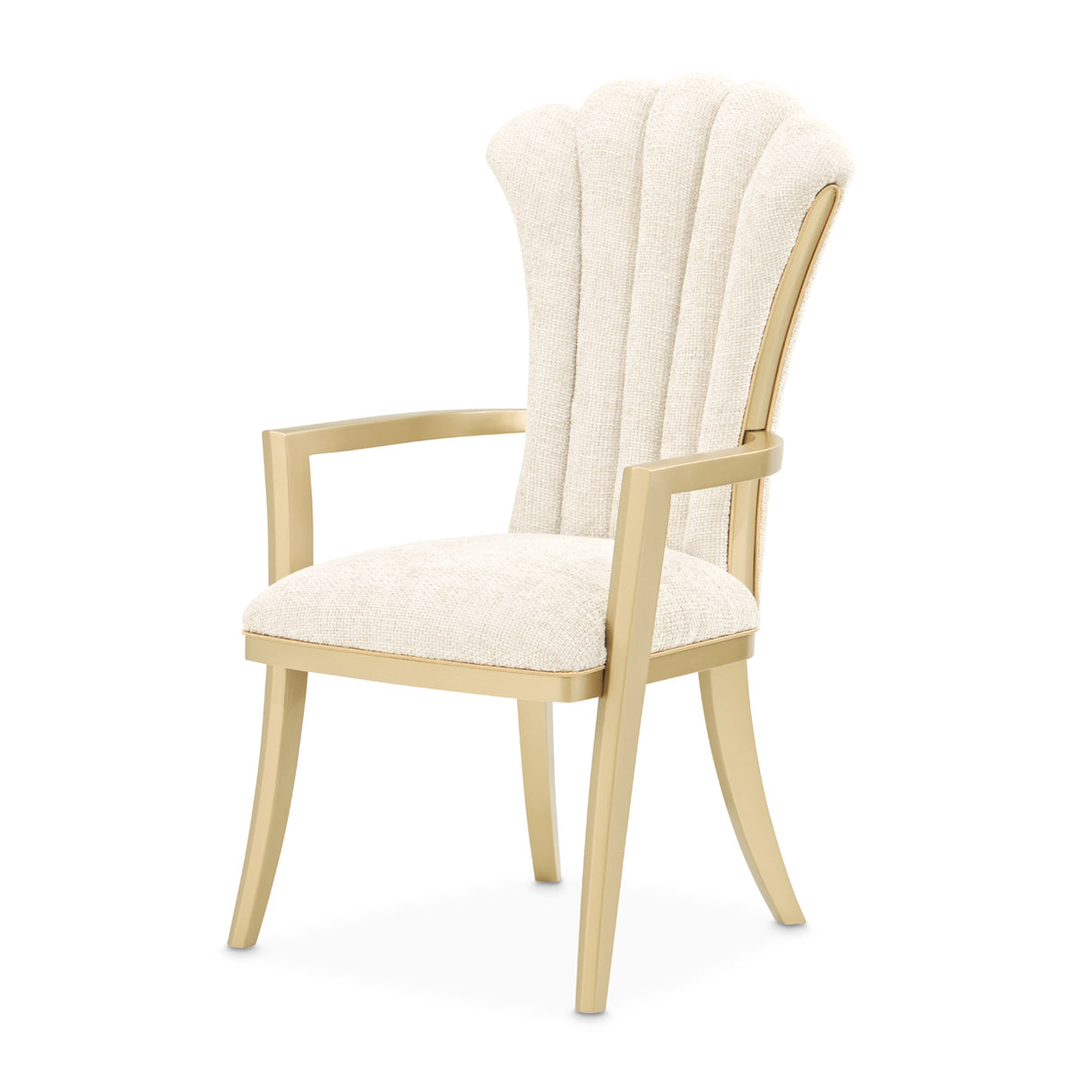 Fantosini Gold Gold Leaf Dining Arm Chair from Michael Amini - Luna Furniture