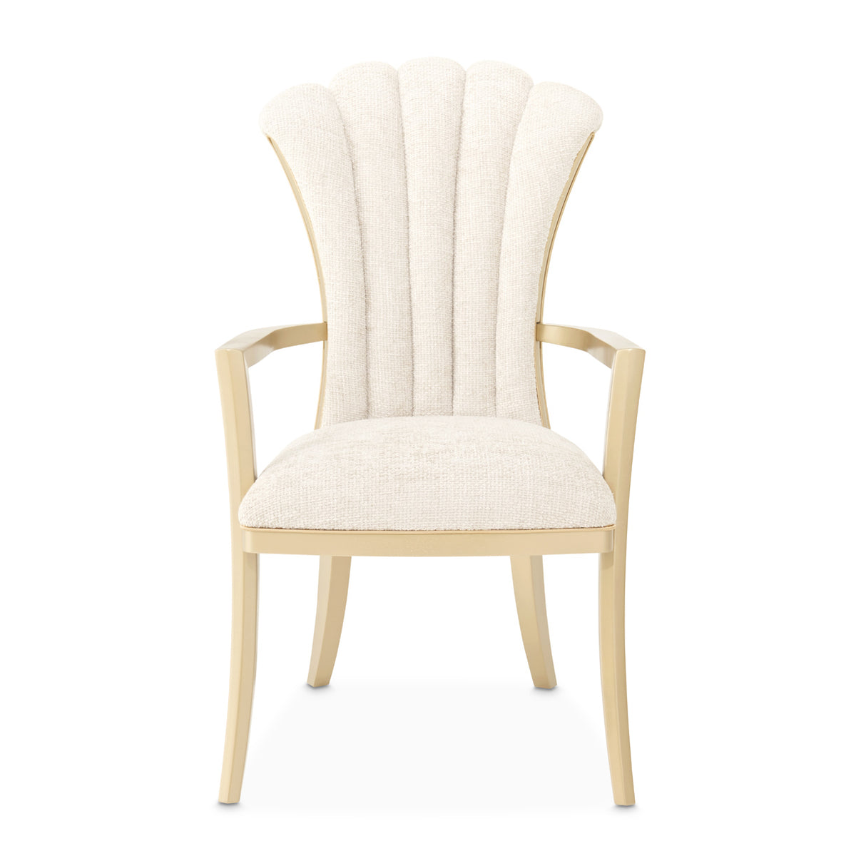 Fantosini Gold Gold Leaf Dining Arm Chair from Michael Amini - Luna Furniture