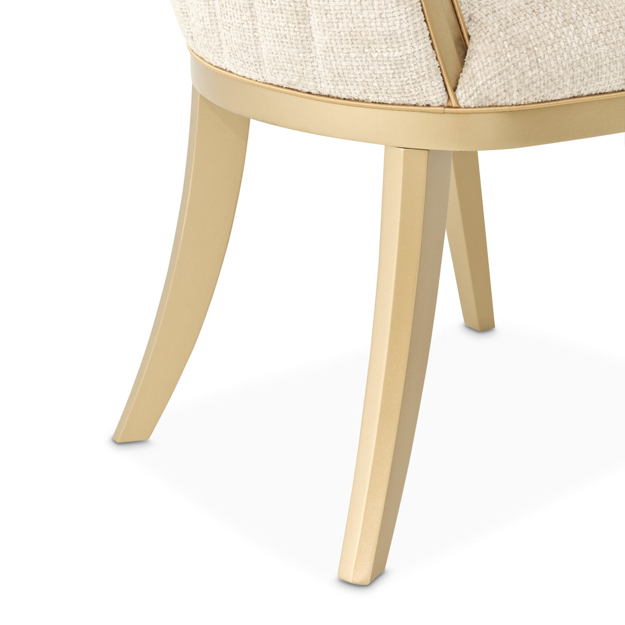 Fantosini Gold Gold Leaf Dining Arm Chair from Michael Amini - Luna Furniture