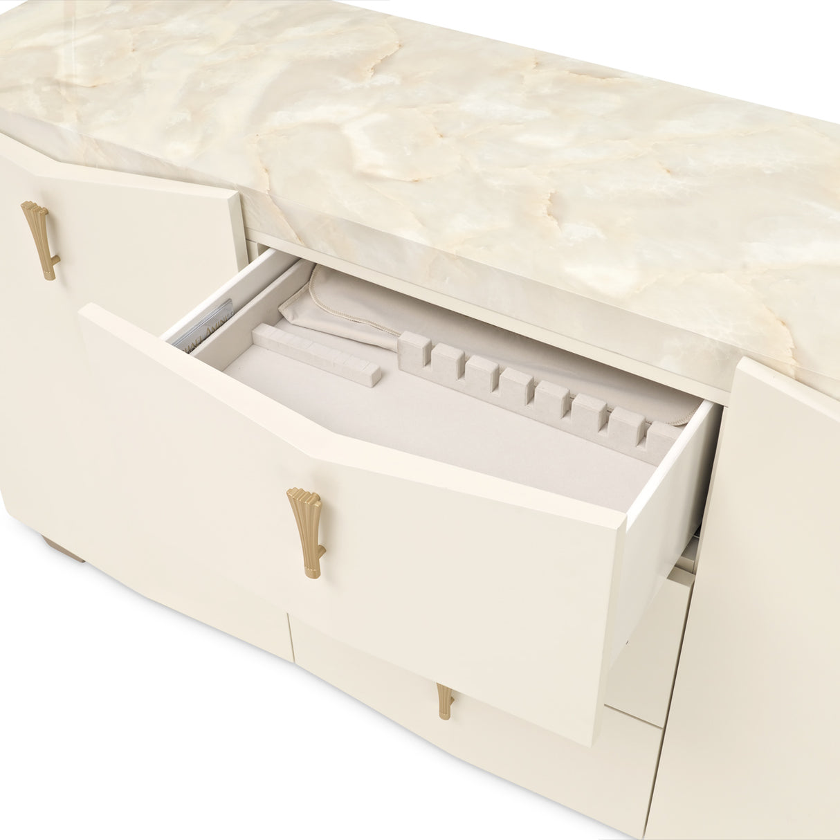 Fantosini Gold Creamy Pearl Sideboard from Michael Amini - Luna Furniture