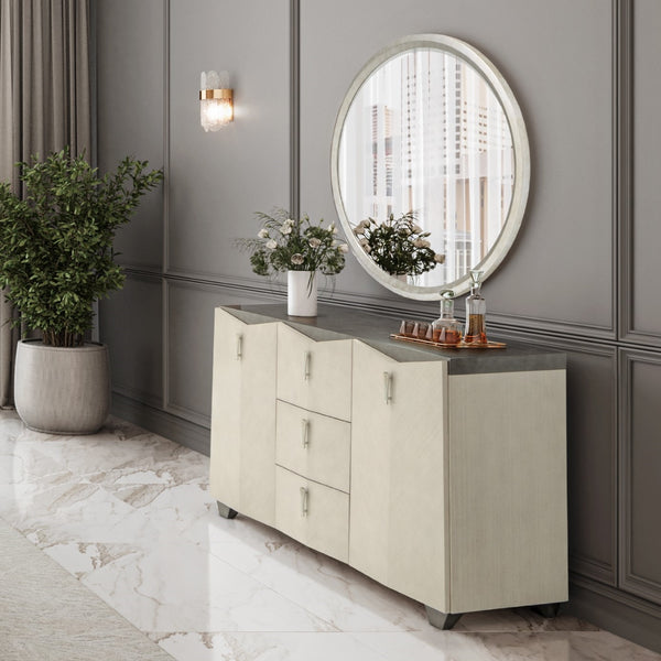 Fantosini Silver Mist Sideboard With Mirror