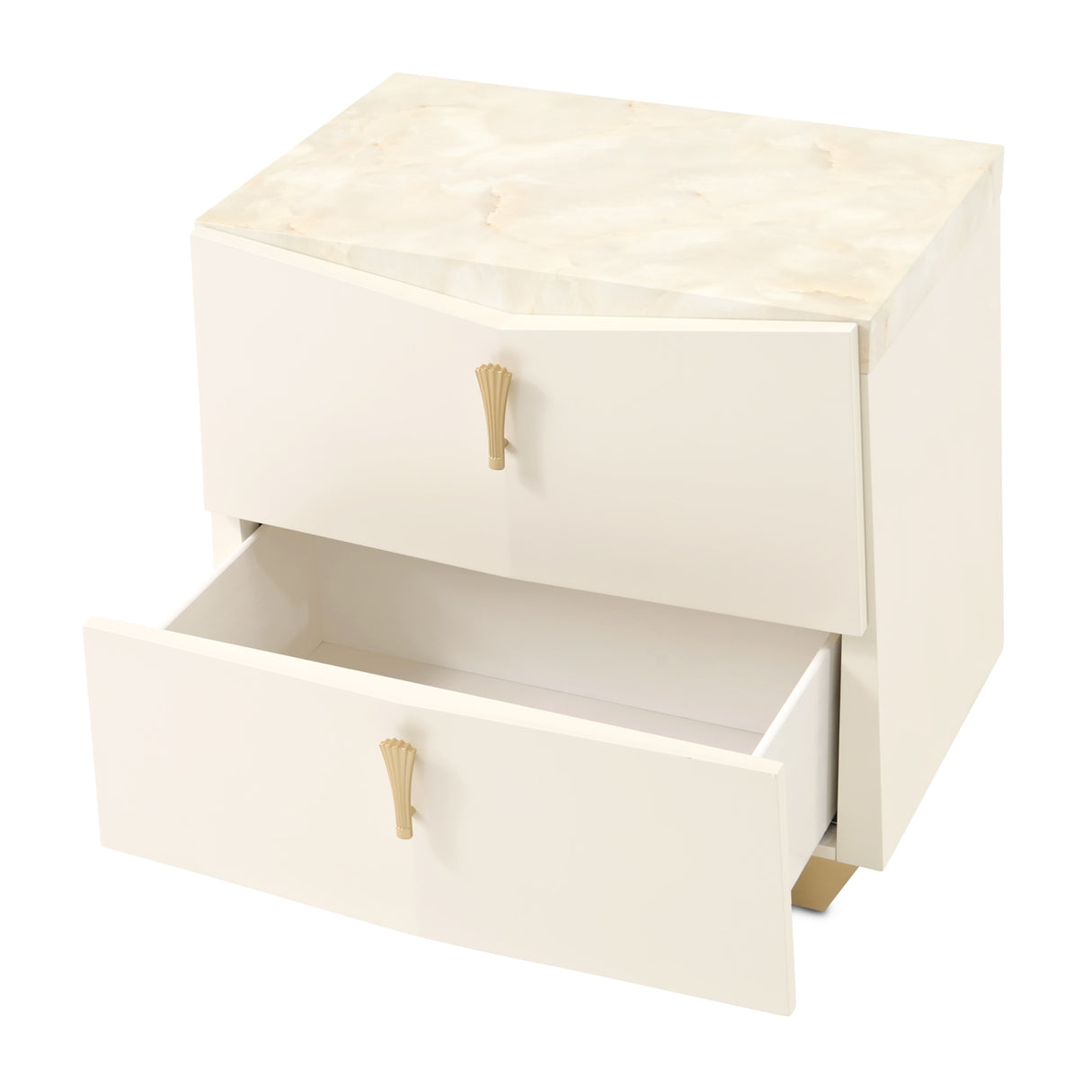 Fantosini Gold Creamy Pearl Nightstand from Michael Amini - Luna Furniture