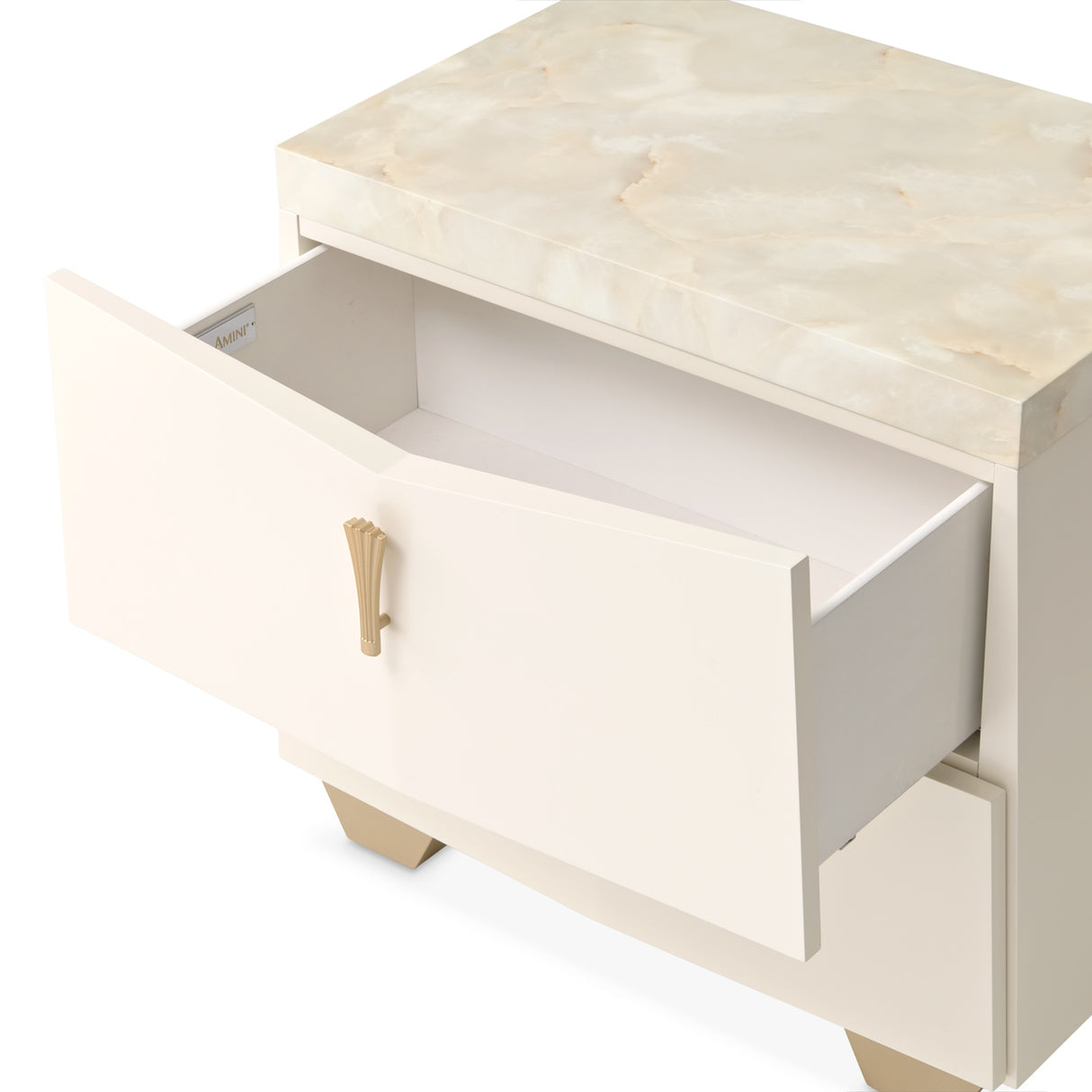 Fantosini Gold Creamy Pearl Nightstand from Michael Amini - Luna Furniture