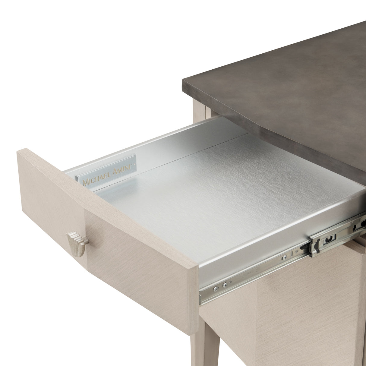Fantosini Silver Mist Vanity Desk from Michael Amini - Luna Furniture