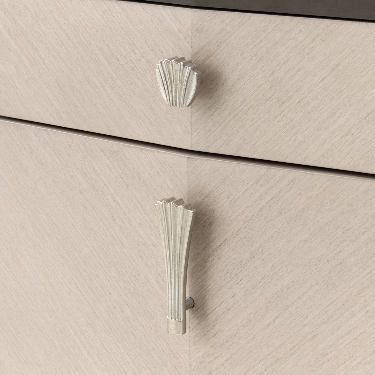 Fantosini Silver Mist Vanity Desk from Michael Amini - Luna Furniture
