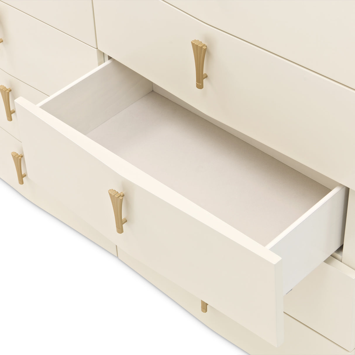 Fantosini Gold Creamy Pearl 10-drawer Chest from Michael Amini - Luna Furniture