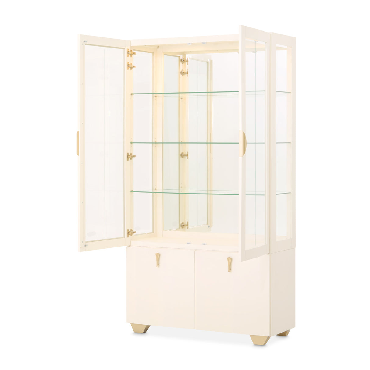 Fantosini Gold Creamy Pearl Display Cabinet from Michael Amini - Luna Furniture